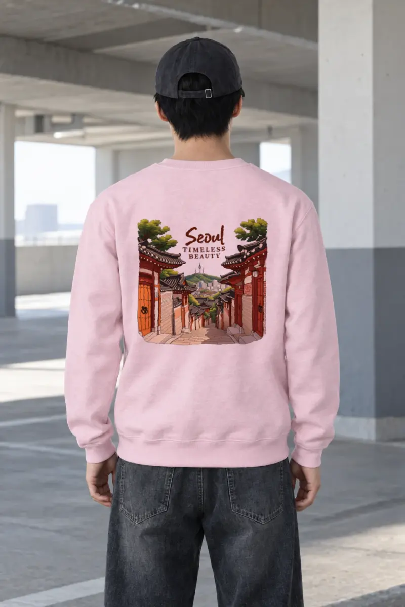 "Seoul Timeless Beauty" Heavy Blend Unisex Crewneck Sweatshirt
