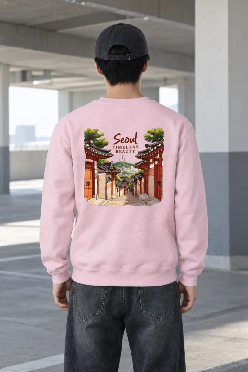 "Seoul Timeless Beauty" Heavy Blend Unisex Crewneck Sweatshirt