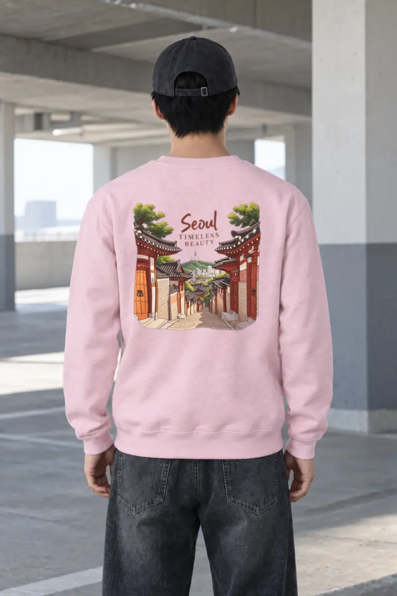 "Seoul Timeless Beauty" Heavy Blend Unisex Crewneck Sweatshirt