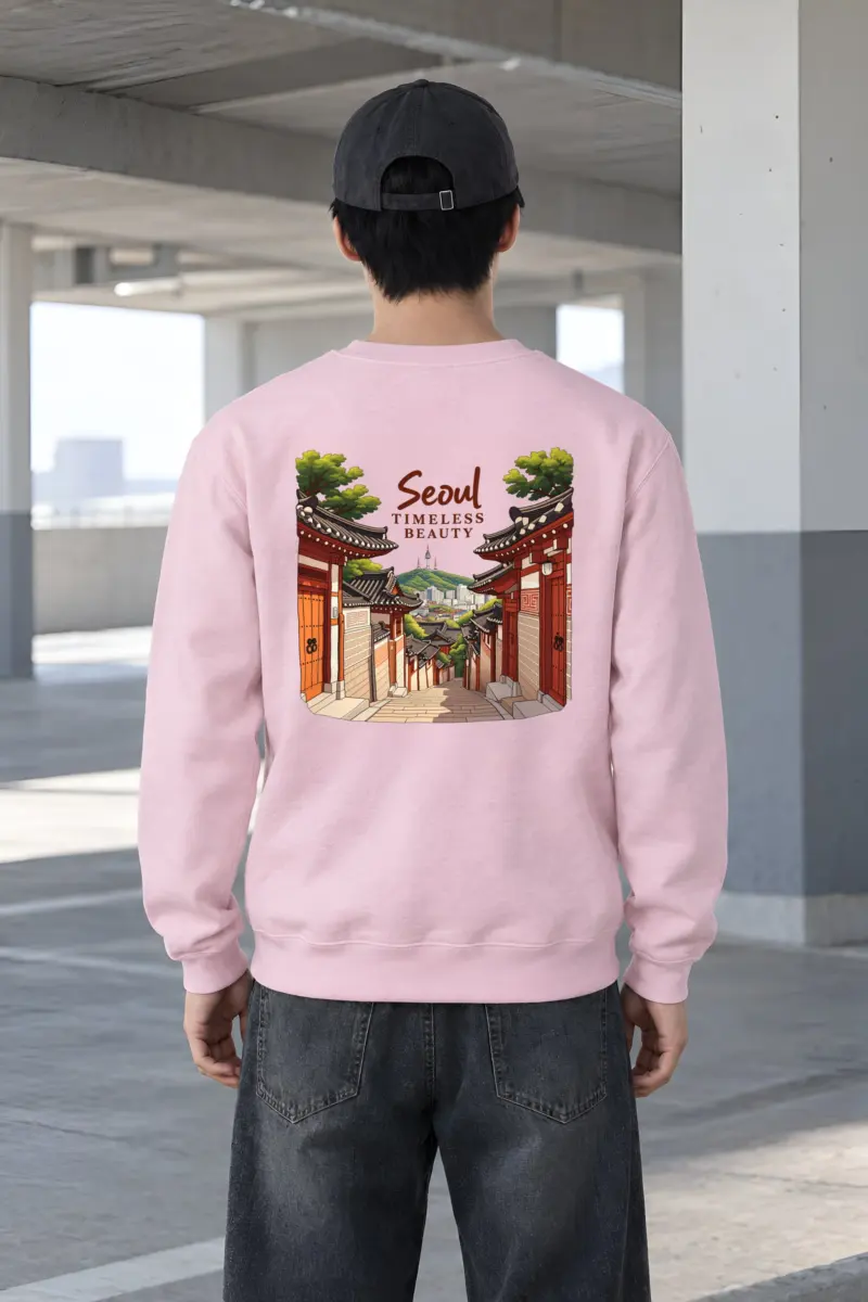 "Seoul Timeless Beauty" Heavy Blend Unisex Crewneck Sweatshirt