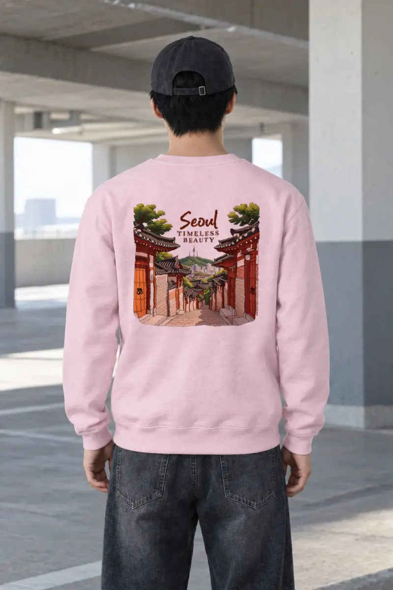 "Seoul Timeless Beauty" Heavy Blend Unisex Crewneck Sweatshirt