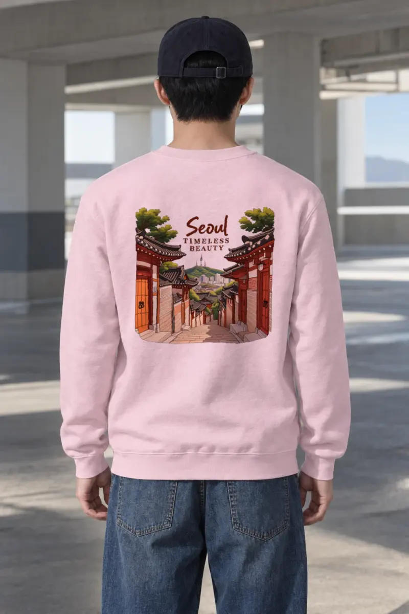 "Seoul Timeless Beauty" Heavy Blend Unisex Crewneck Sweatshirt
