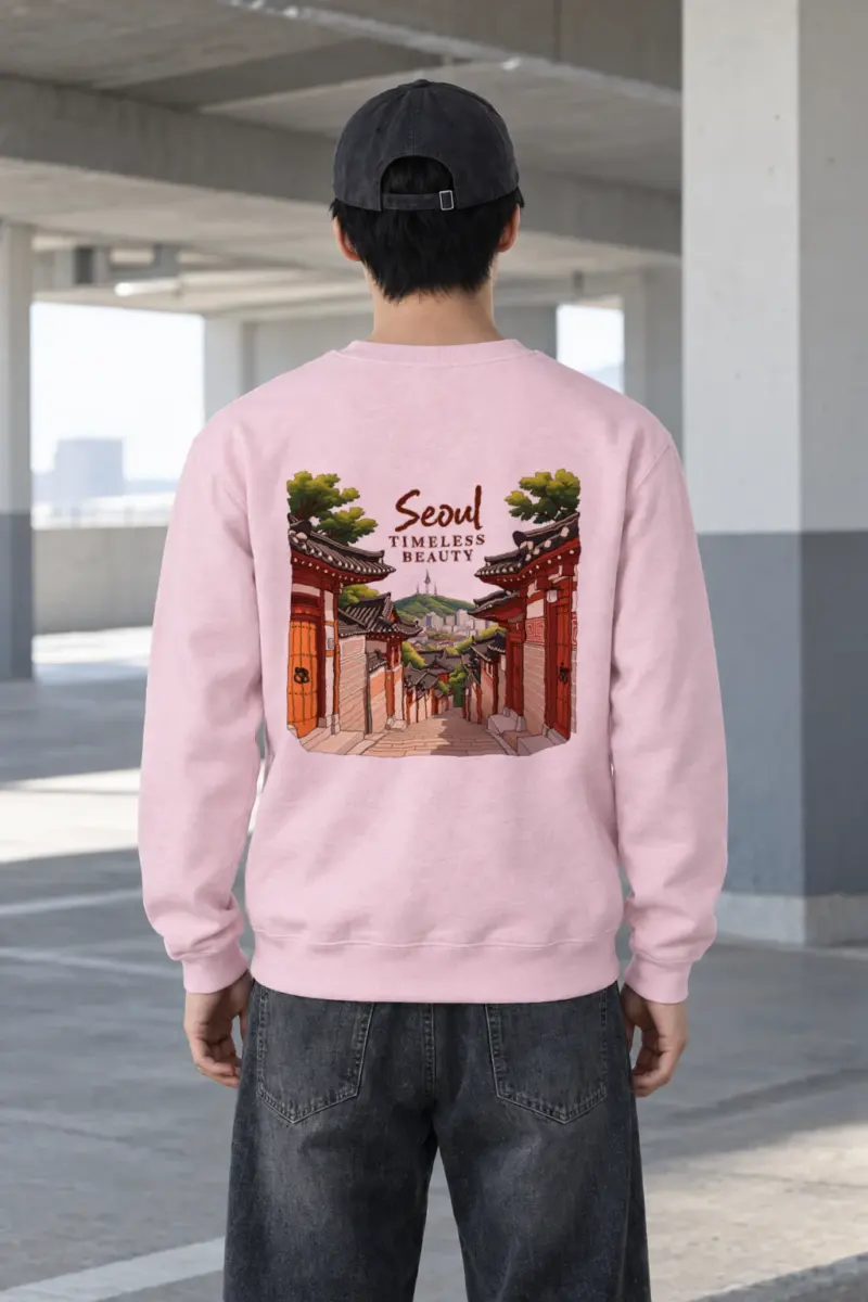"Seoul Timeless Beauty" Heavy Blend Unisex Crewneck Sweatshirt