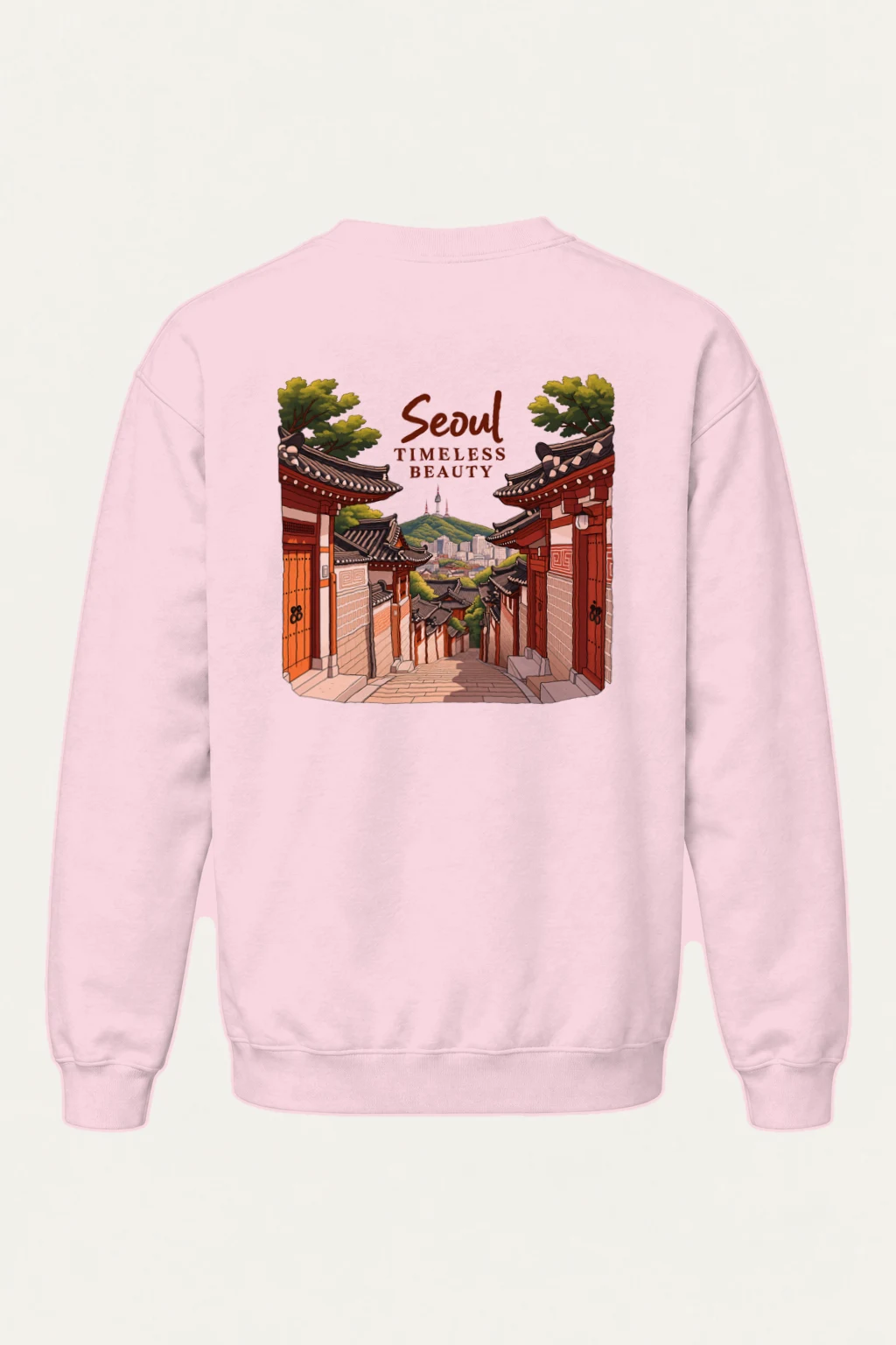 "Seoul Timeless Beauty" Heavy Blend Unisex Crewneck Sweatshirt | Gildan 18000