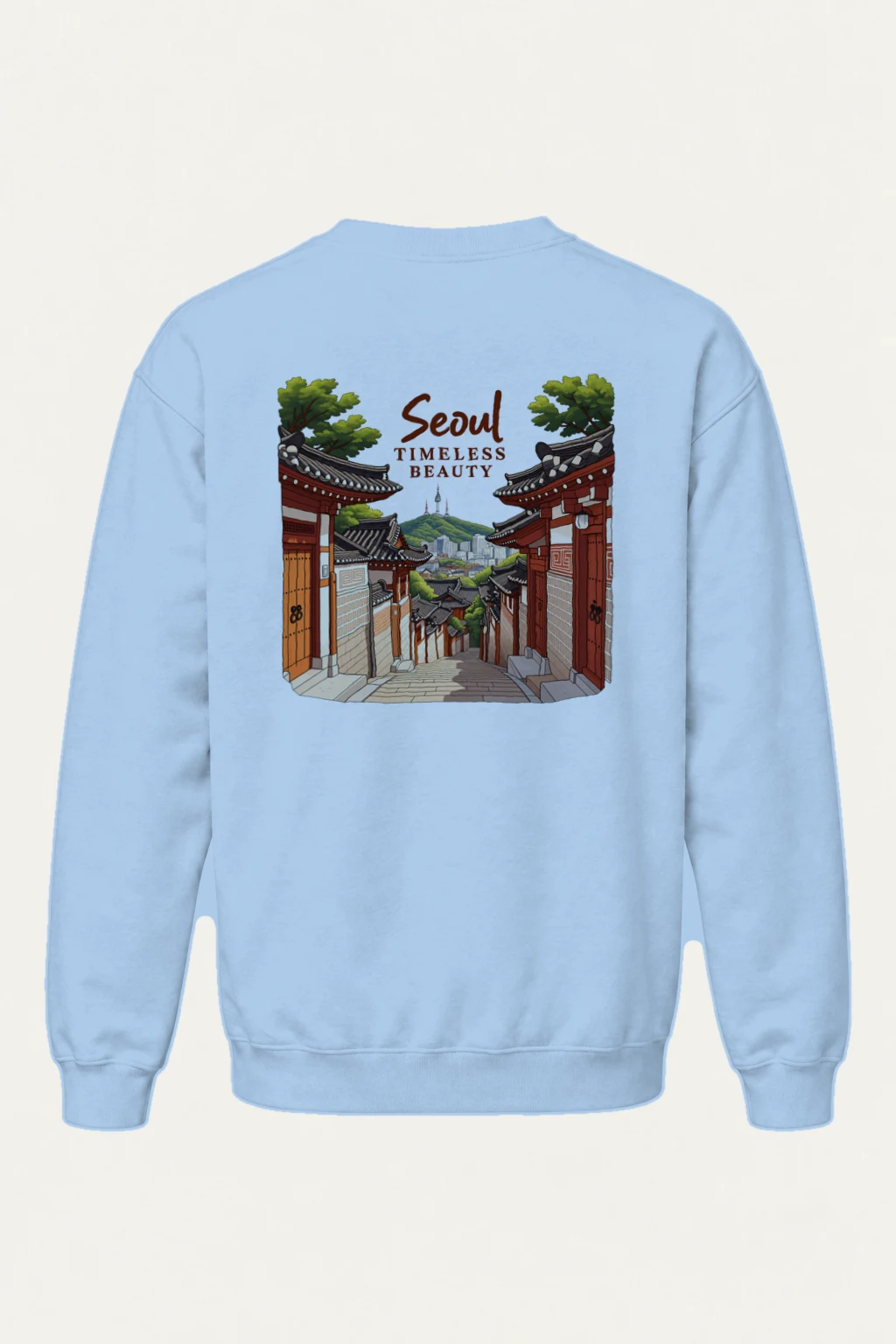 "Seoul Timeless Beauty" Heavy Blend Unisex Crewneck Sweatshirt | Gildan 18000