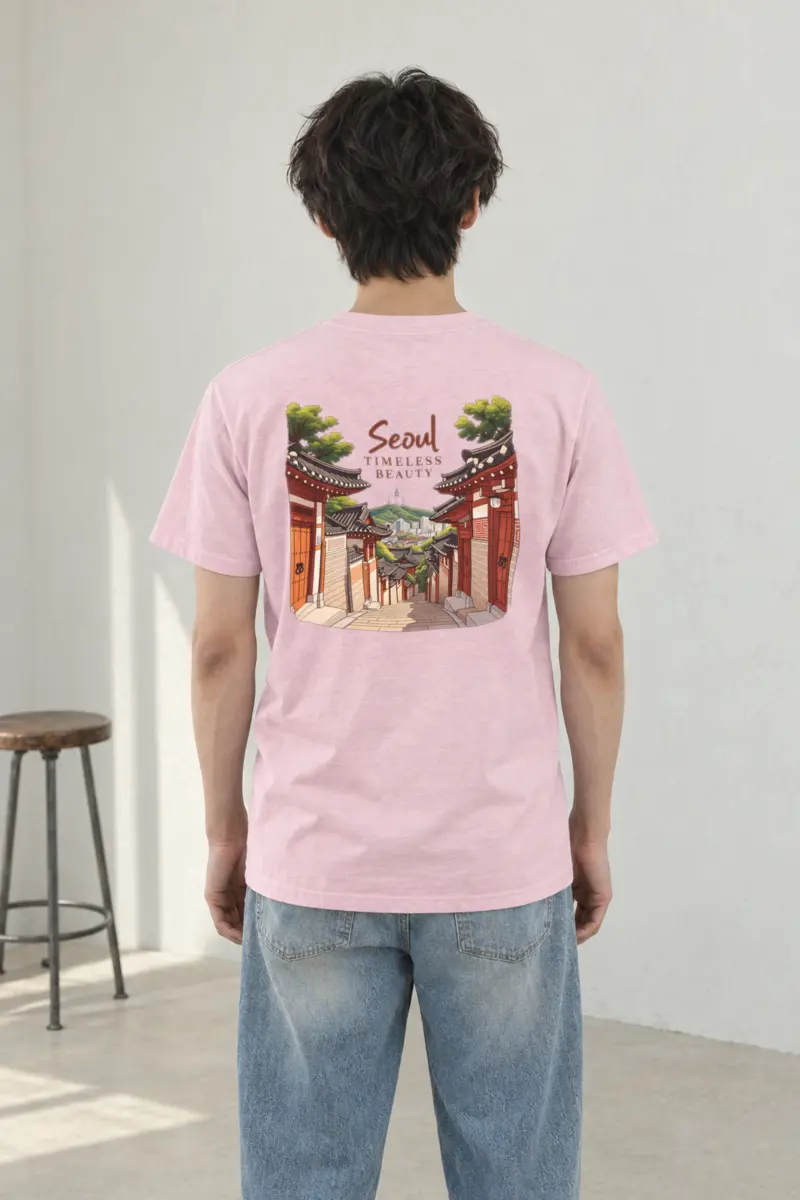 "Seoul Timeless Beauty" Heavyweight Unisex Crewneck T-shirt