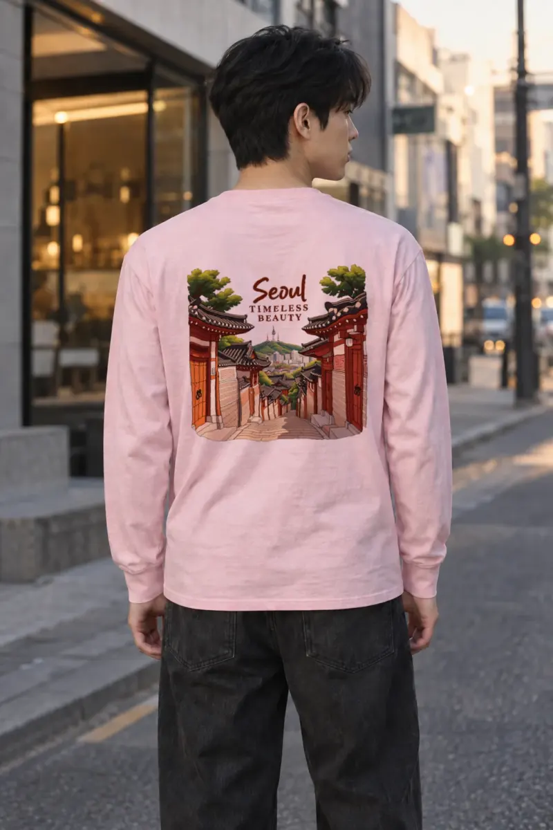 "Seoul Timeless Beauty" Unisex Longsleeve T-shirt | Gildan 2400