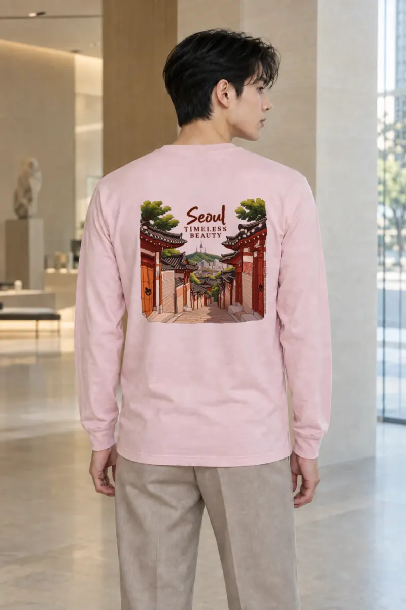 "Seoul Timeless Beauty" Unisex Longsleeve T-shirt | Gildan 2400