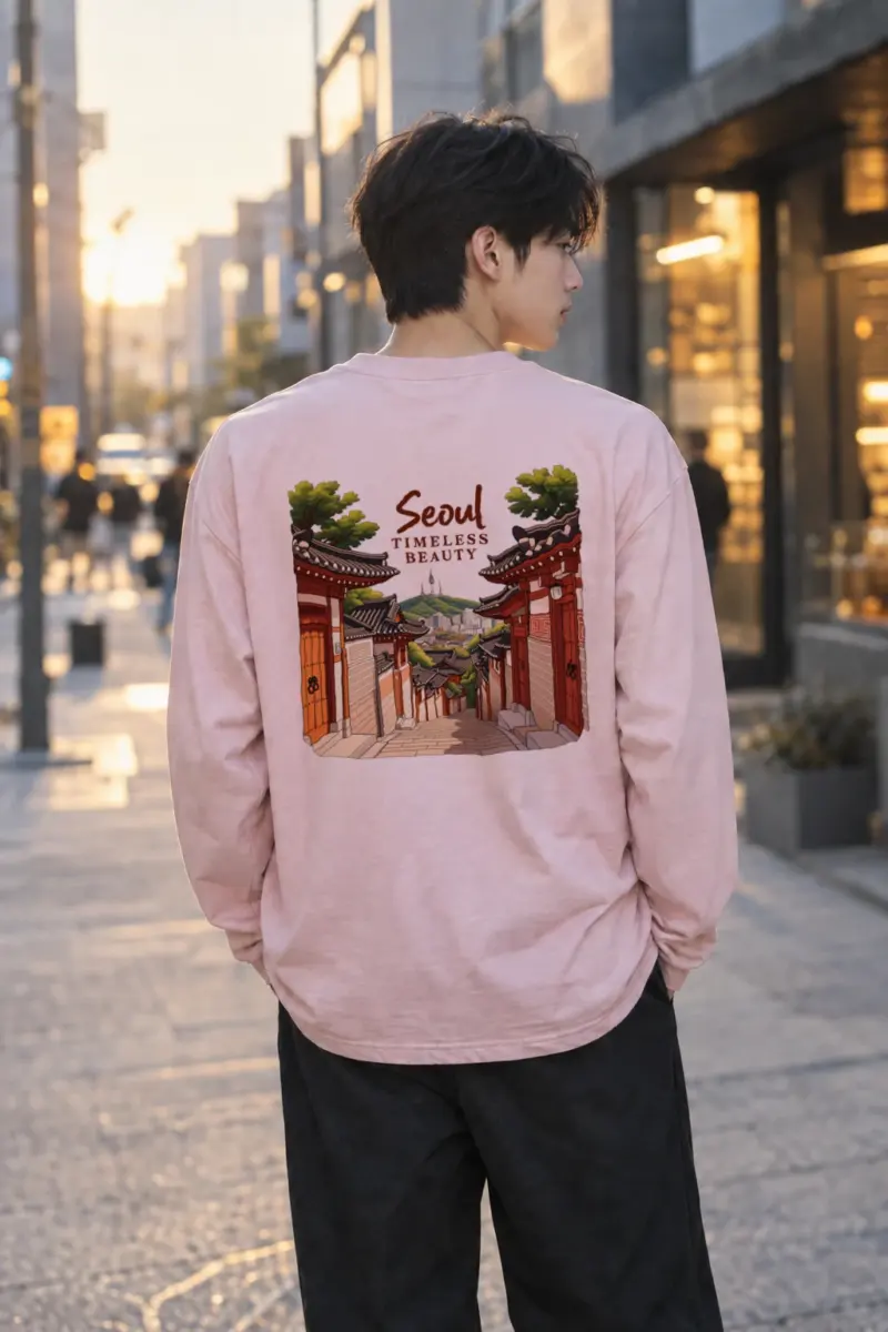 "Seoul Timeless Beauty" Unisex Longsleeve T-shirt | Gildan 2400