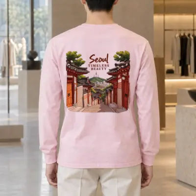 "Seoul Timeless Beauty" Unisex Longsleeve T-shirt | Gildan 2400