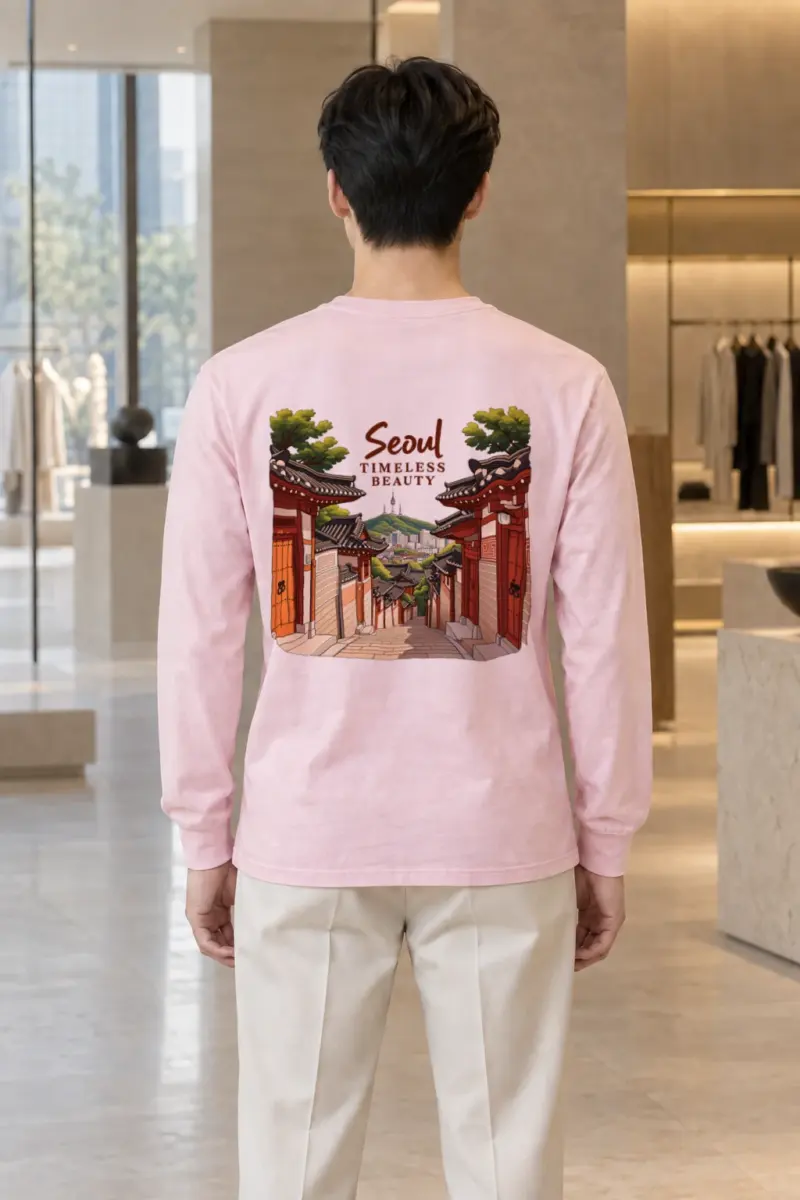 "Seoul Timeless Beauty" Unisex Longsleeve T-shirt | Gildan 2400