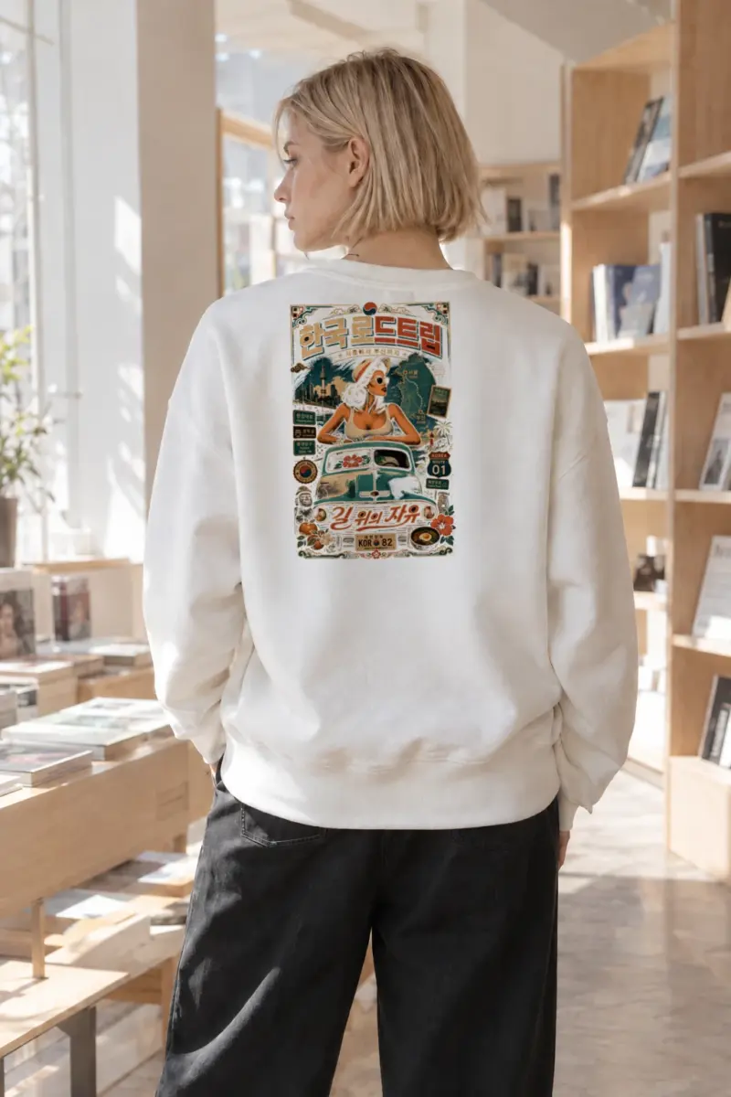 "Seoul To Busan" Heavy Blend Unisex Crewneck Sweatshirt | Gildan 18000