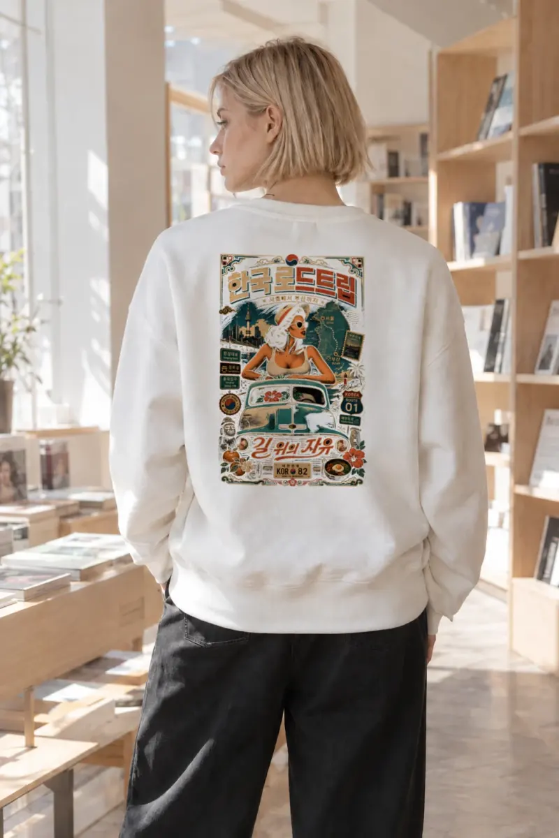 "Seoul To Busan" Heavy Blend Unisex Crewneck Sweatshirt | Gildan 18000