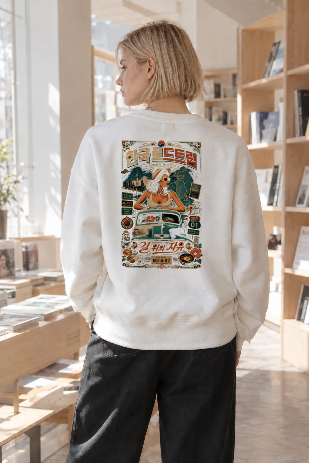 "Seoul To Busan" Heavy Blend Unisex Crewneck Sweatshirt | Gildan 18000