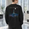 "Seoul Tower Nightscape" Unisex Longsleeve T-shirt | Gildan 2400