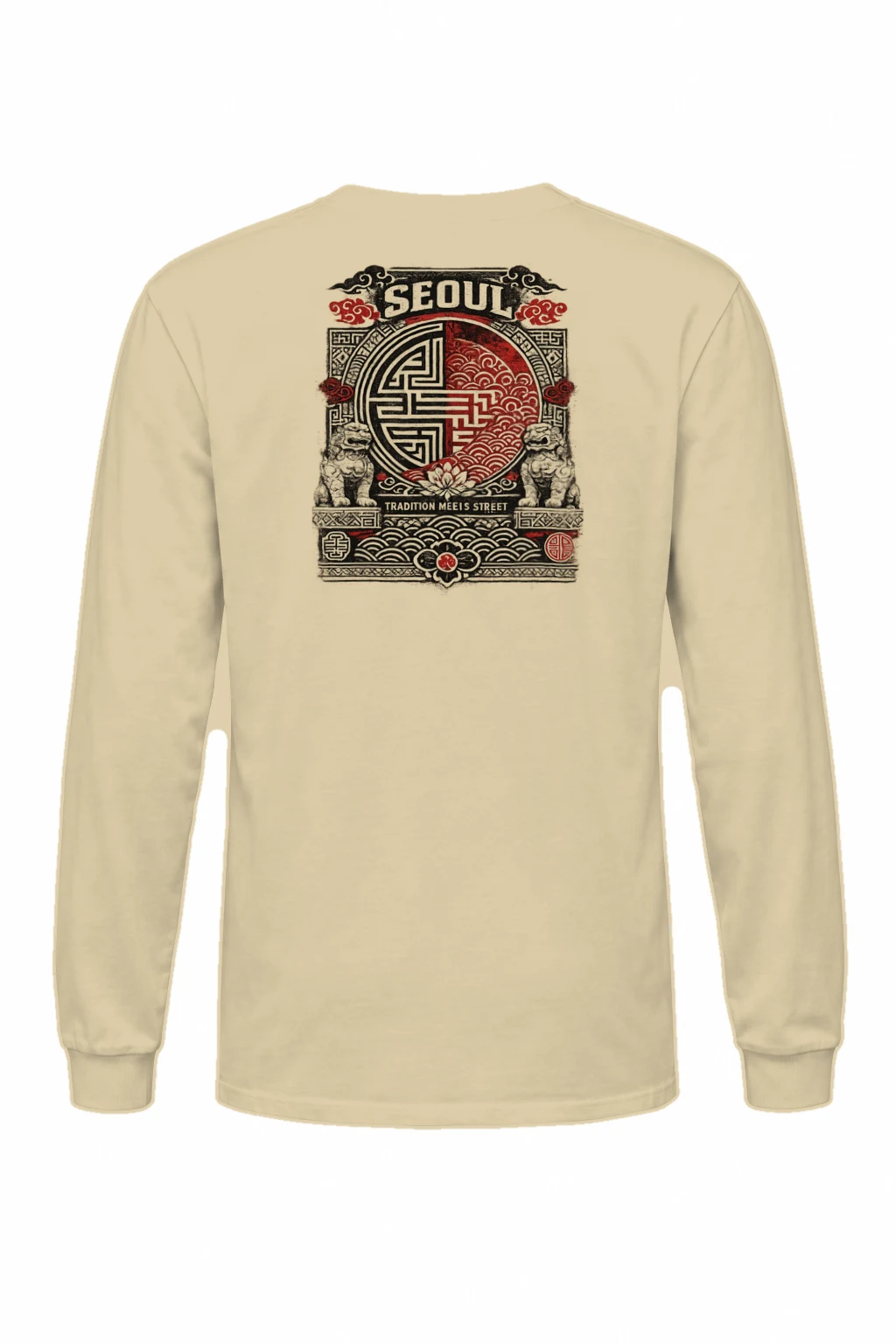 "Seoul Tradition Meets Street" Unisex Longsleeve T-shirt | Gildan 2400