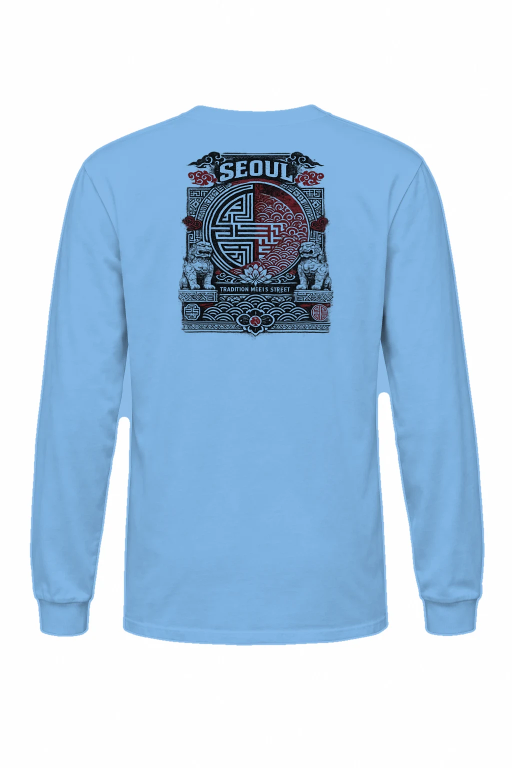 "Seoul Tradition Meets Street" Unisex Longsleeve T-shirt | Gildan 2400