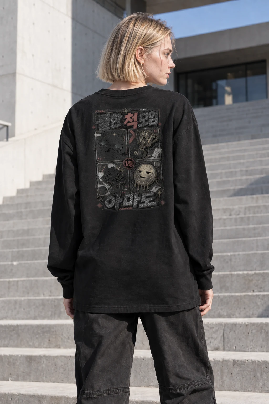 "Seoul Trophy Collage" Unisex Longsleeve T-shirt | Gildan 2400