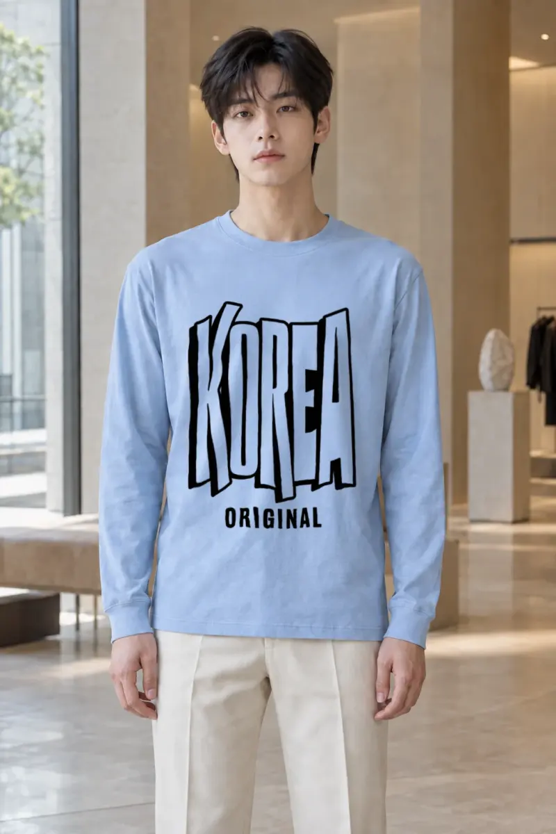 "Seoul Type Distortion" Unisex Longsleeve T-shirt | Gildan 2400