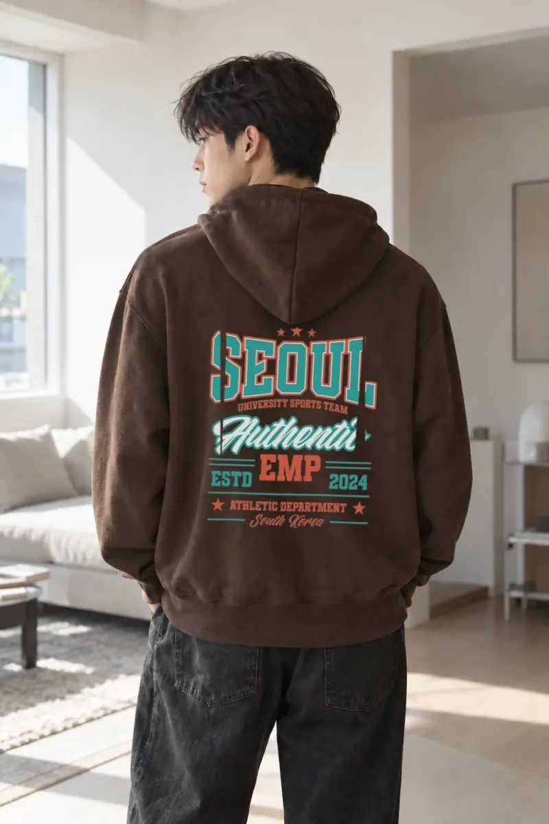 “Seoul University Athletics” Heavy Blend Unisex Pullover Hoodie | Gildan 18500