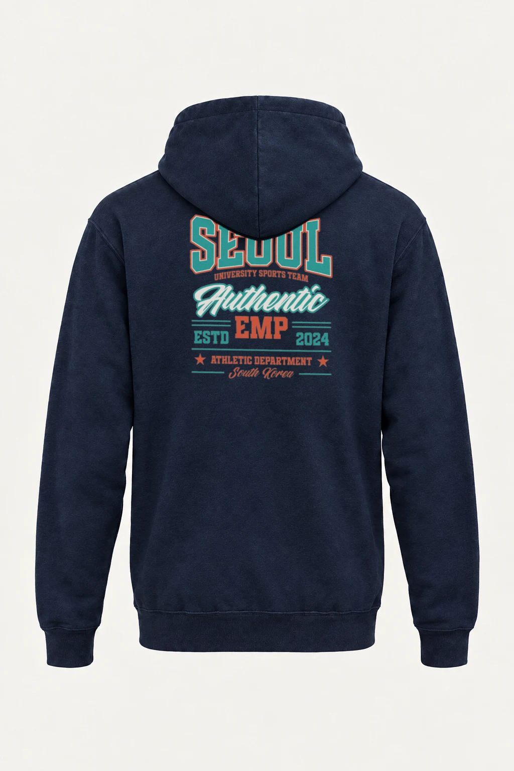 "Seoul University Athletics" Heavy Blend Unisex Pullover Hoodie | Gildan 18500