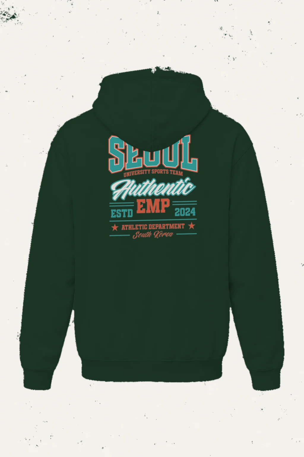 "Seoul University Athletics" Heavy Blend Unisex Pullover Hoodie | Gildan 18500