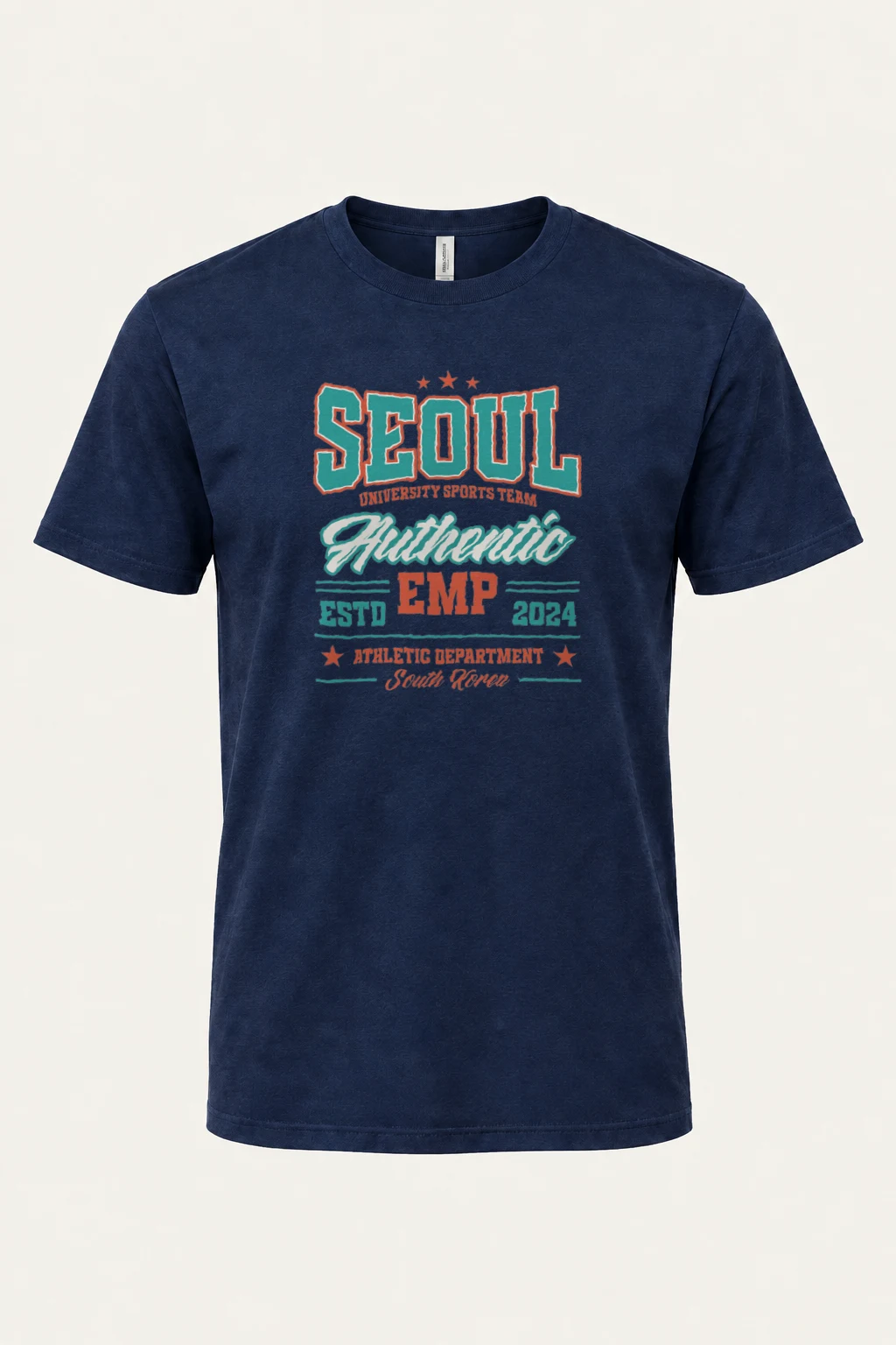"Seoul University Athletics" Heavyweight Unisex Crewneck T-shirt | Gildan 5000