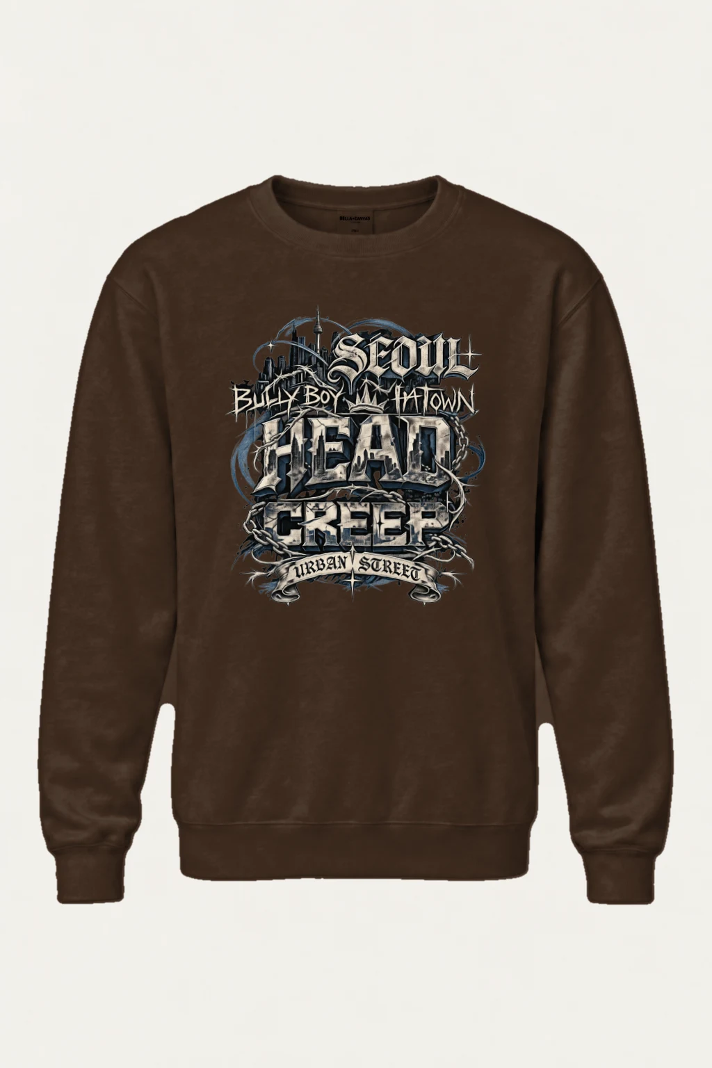 "Seoul Urban Street" Heavy Blend Unisex Crewneck Sweatshirt | Gildan 18000