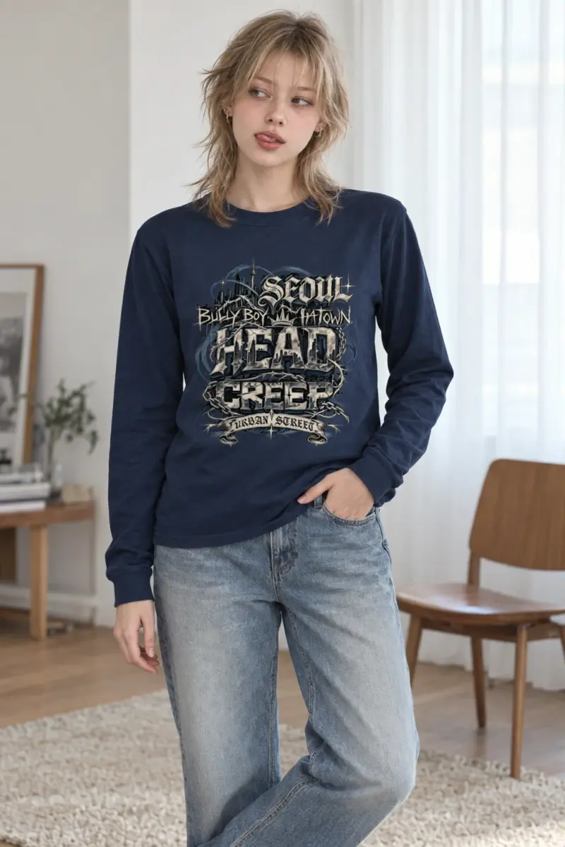 "Seoul Urban Street" Unisex Longsleeve T-shirt