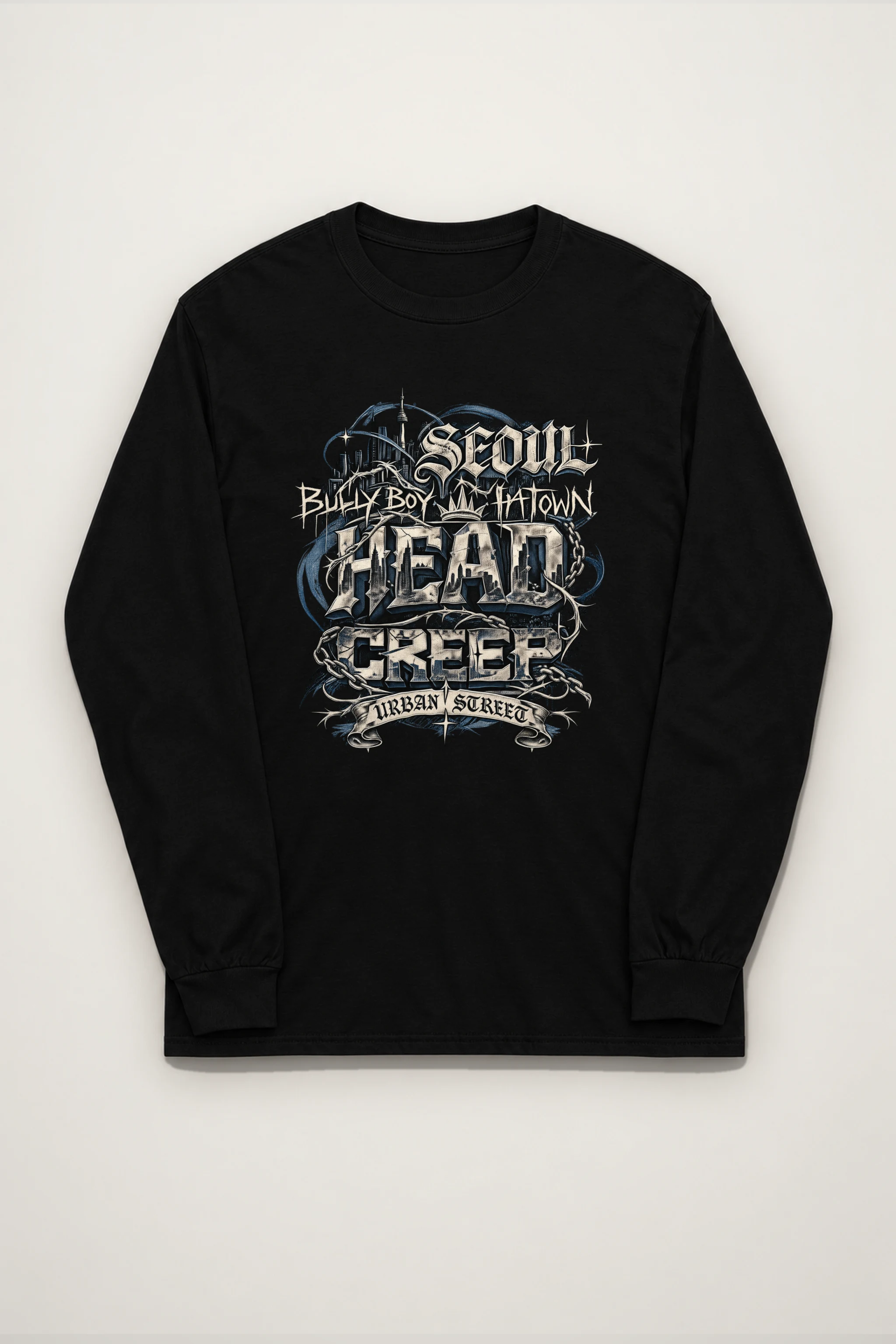 "Seoul Urban Street" Unisex Longsleeve T-shirt