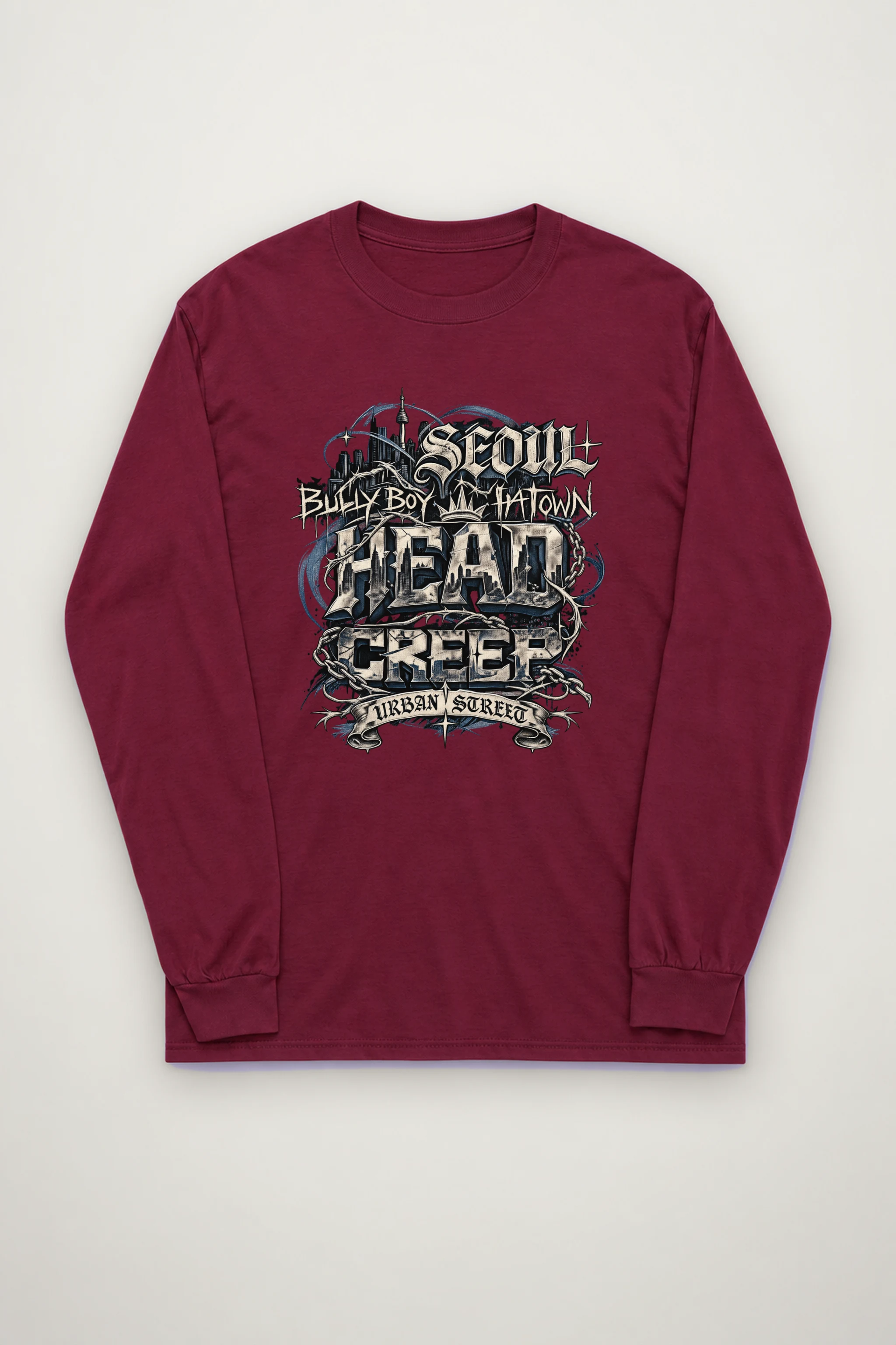 "Seoul Urban Street" Unisex Longsleeve T-shirt