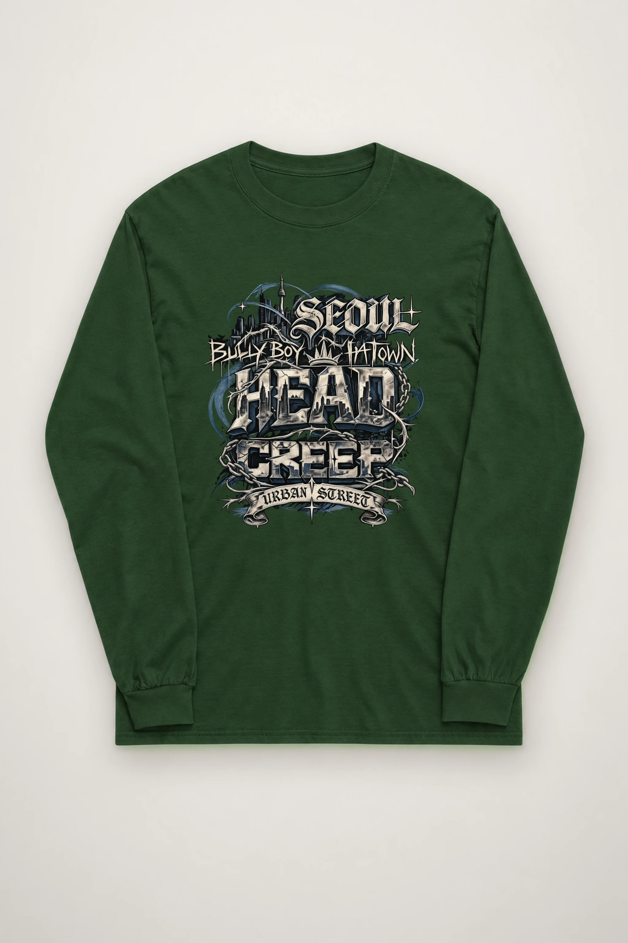 "Seoul Urban Street" Unisex Longsleeve T-shirt