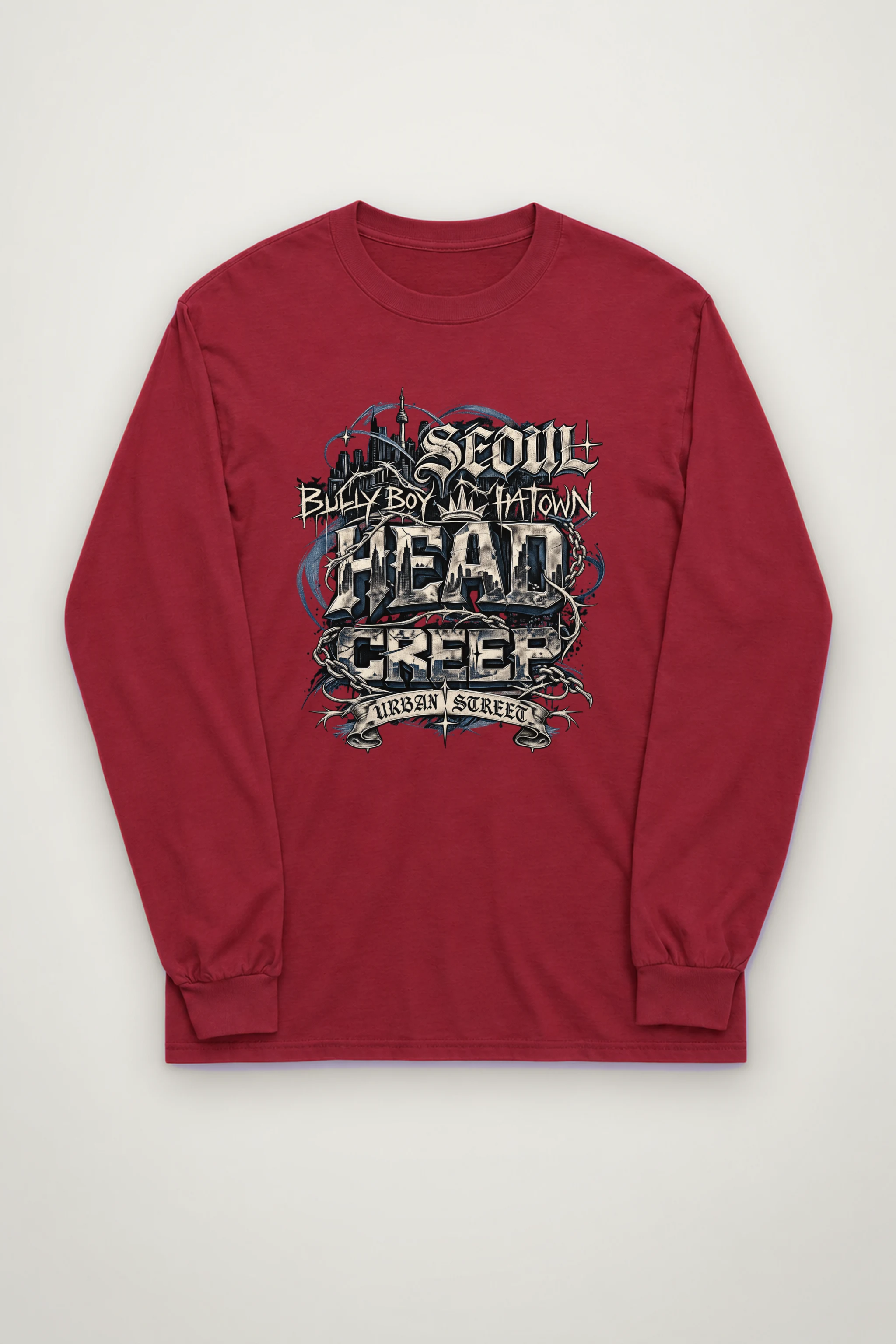"Seoul Urban Street" Unisex Longsleeve T-shirt