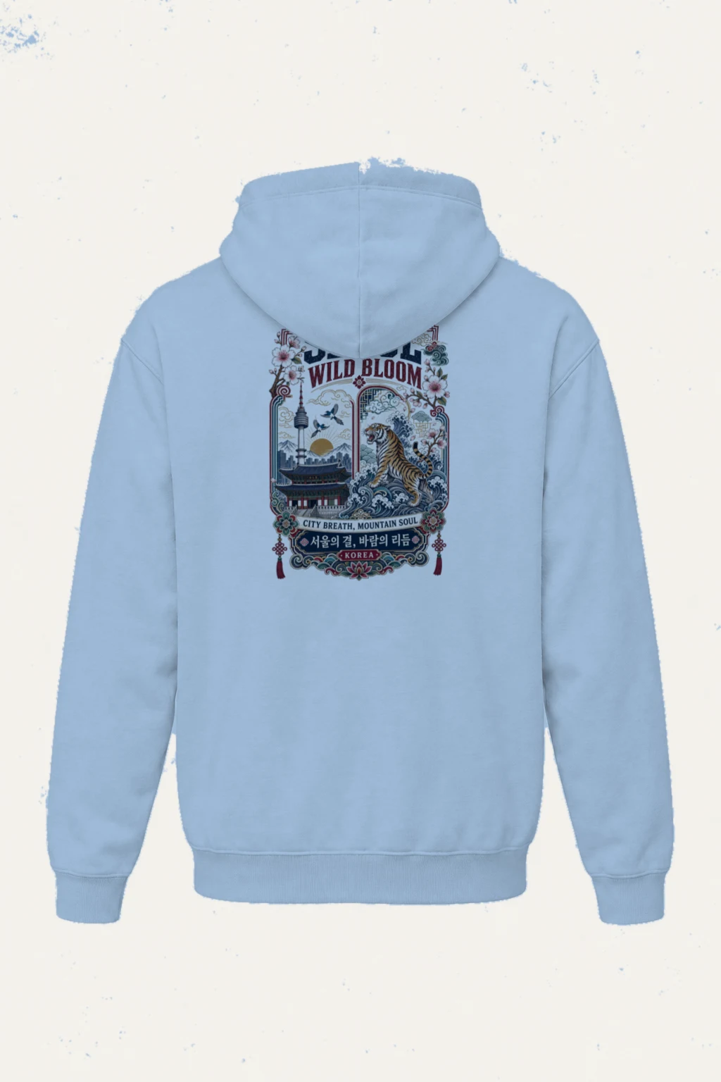 "Seoul Wild Bloom" Heavy Blend Unisex Pullover Hoodie | Gildan 18500