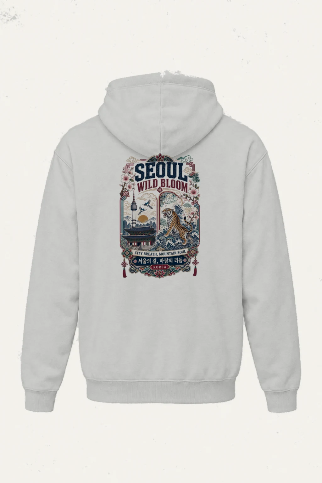 "Seoul Wild Bloom" Heavy Blend Unisex Pullover Hoodie | Gildan 18500