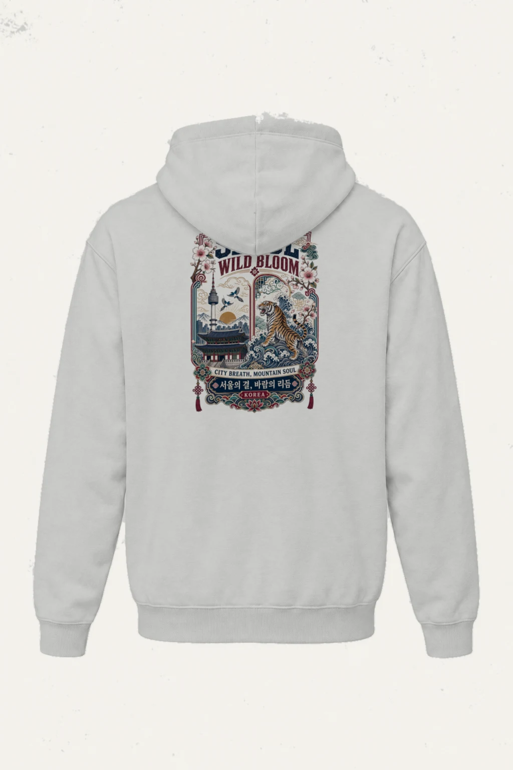 "Seoul Wild Bloom" Heavy Blend Unisex Pullover Hoodie | Gildan 18500