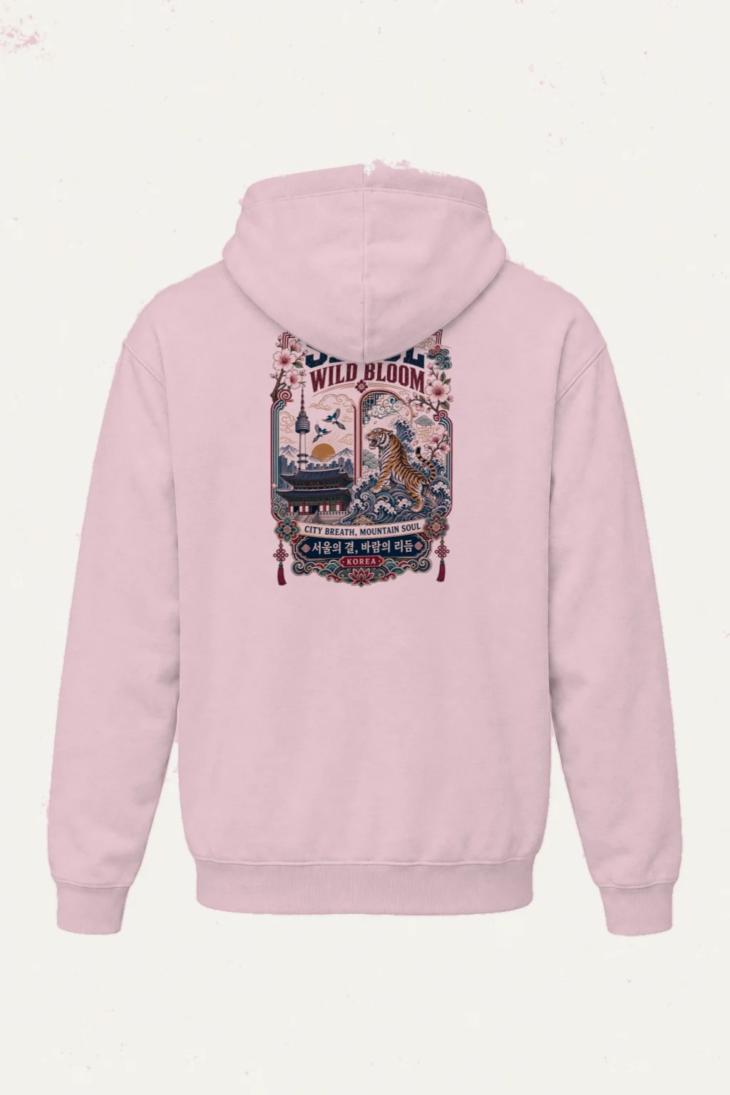 "Seoul Wild Bloom" Heavy Blend Unisex Pullover Hoodie | Gildan 18500