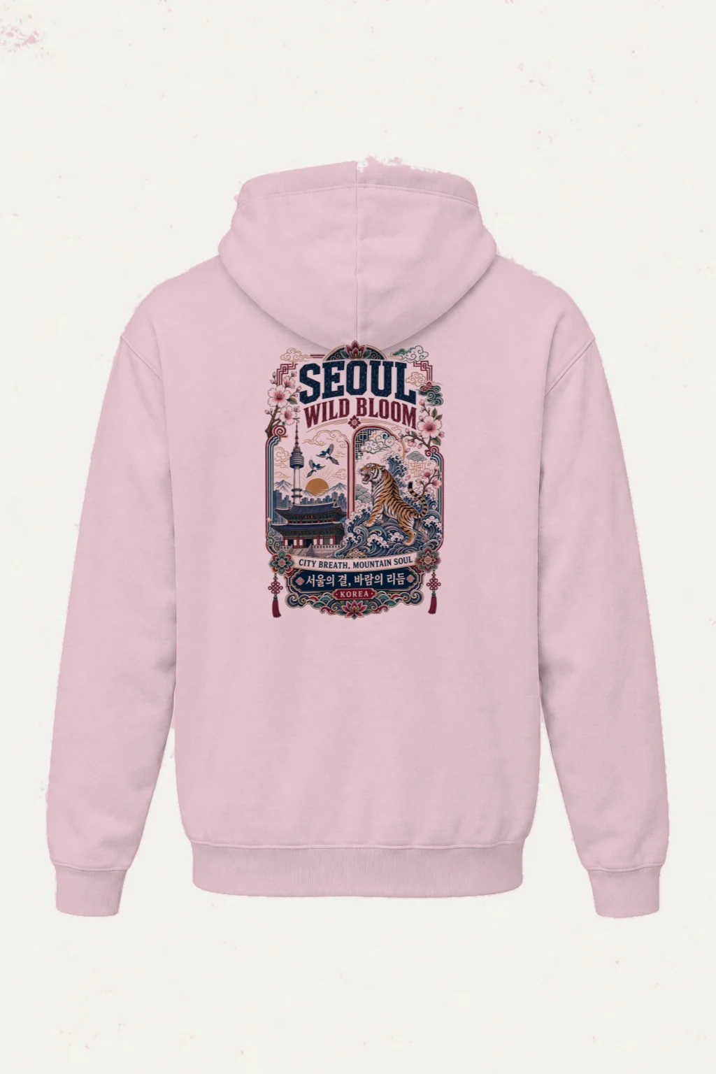 "Seoul Wild Bloom" Heavy Blend Unisex Pullover Hoodie | Gildan 18500