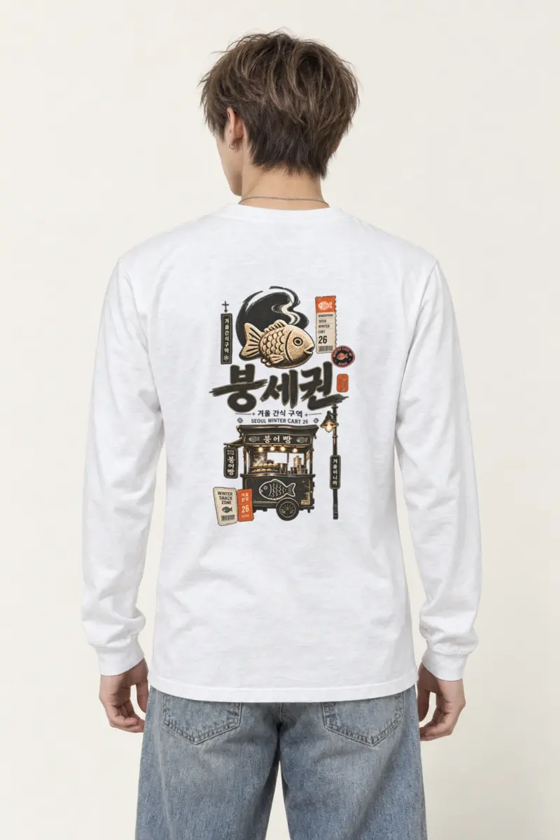 "Seoul Winter Cart" Unisex Longsleeve T-shirt