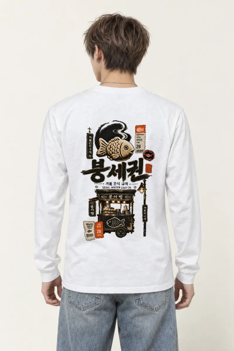 "Seoul Winter Cart" Unisex Longsleeve T-shirt