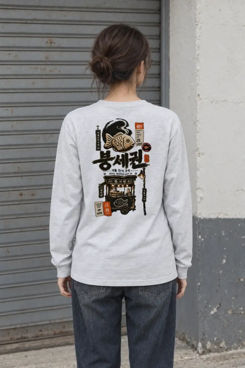 "Seoul Winter Cart" Unisex Longsleeve T-shirt | Gildan 2400