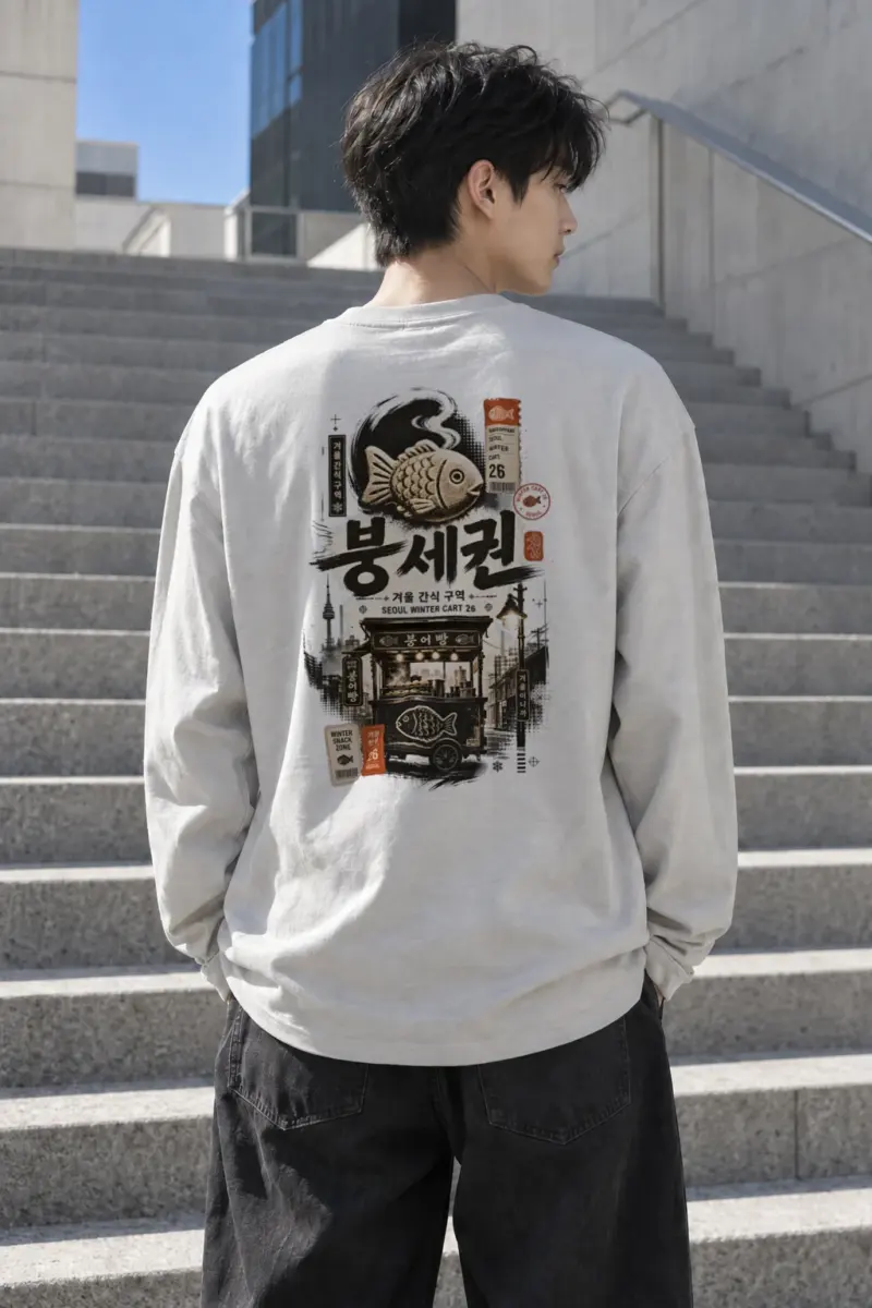 “Seoul Winter Cart” Unisex Longsleeve T-shirt | Gildan 2400