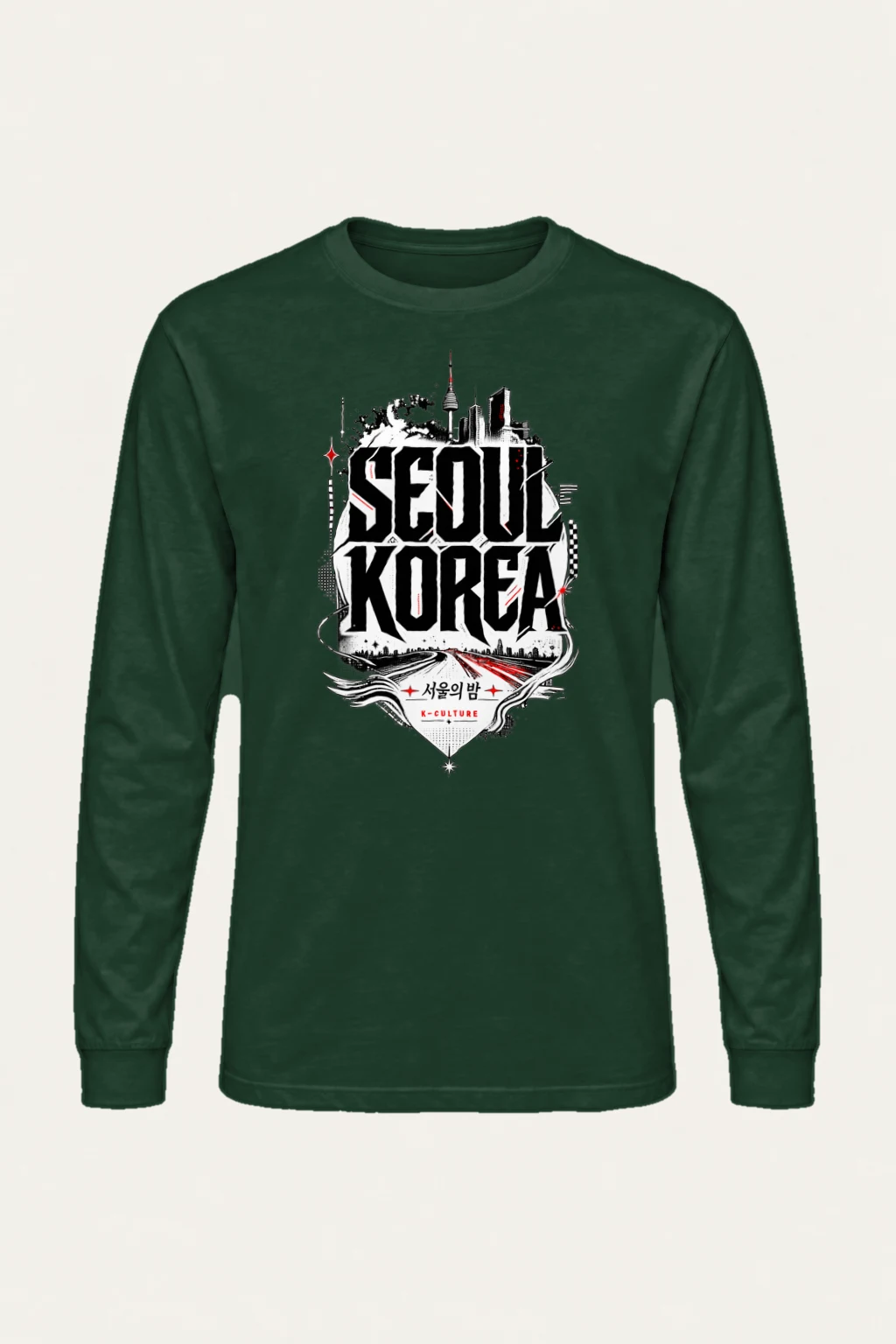 "Seoul's Night" Unisex Longsleeve T-shirt | Gildan 2400