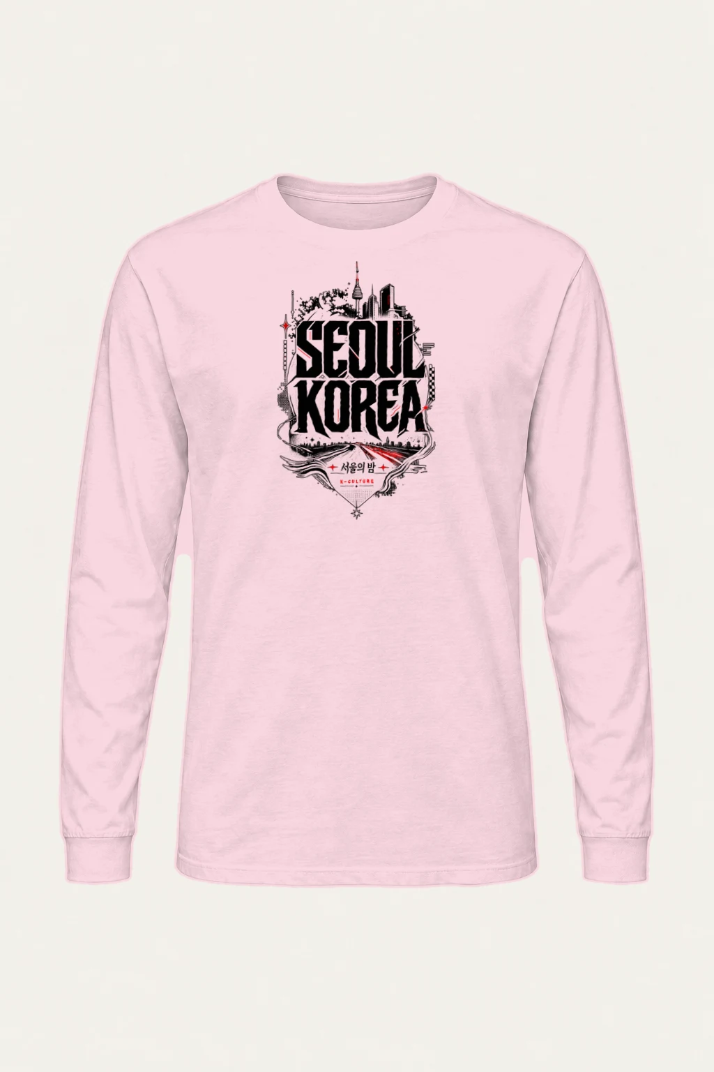 "Seoul's Night" Unisex Longsleeve T-shirt | Gildan 2400