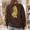 "Serene Floral Muse" Heavy Blend Unisex Crewneck Sweatshirt | Gildan 18000