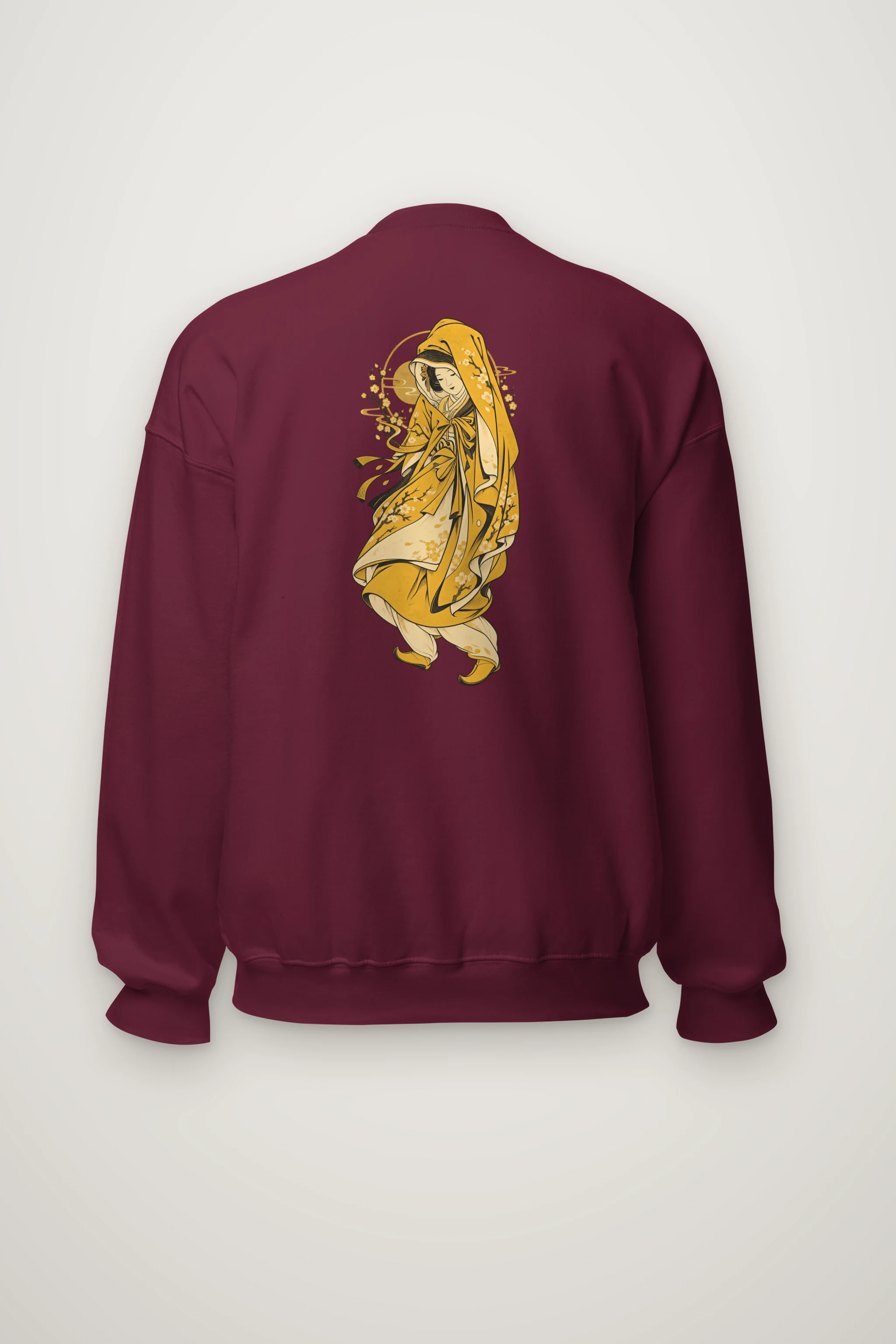 "Serene Floral Muse" Heavy Blend Unisex Crewneck Sweatshirt