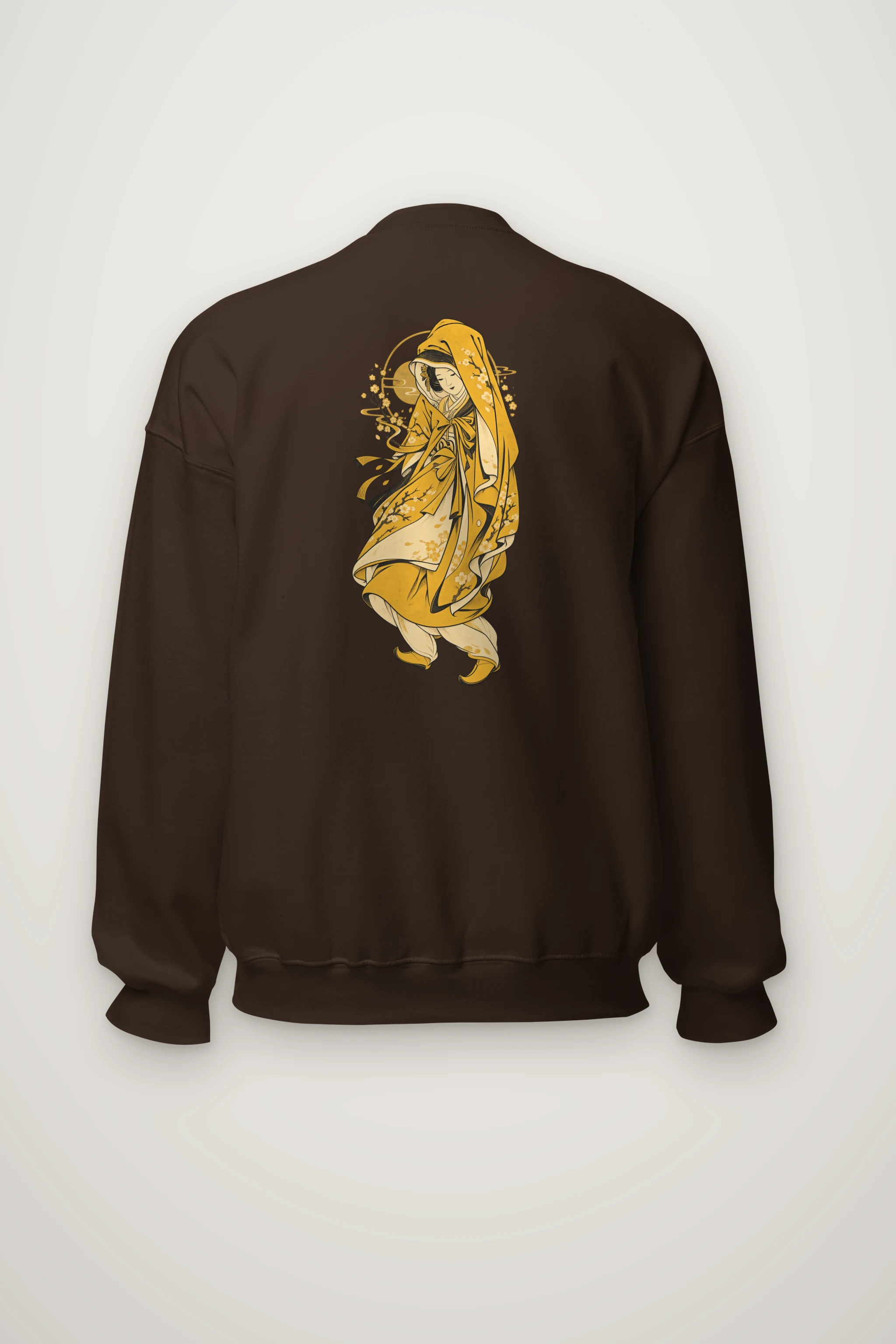 "Serene Floral Muse" Heavy Blend Unisex Crewneck Sweatshirt