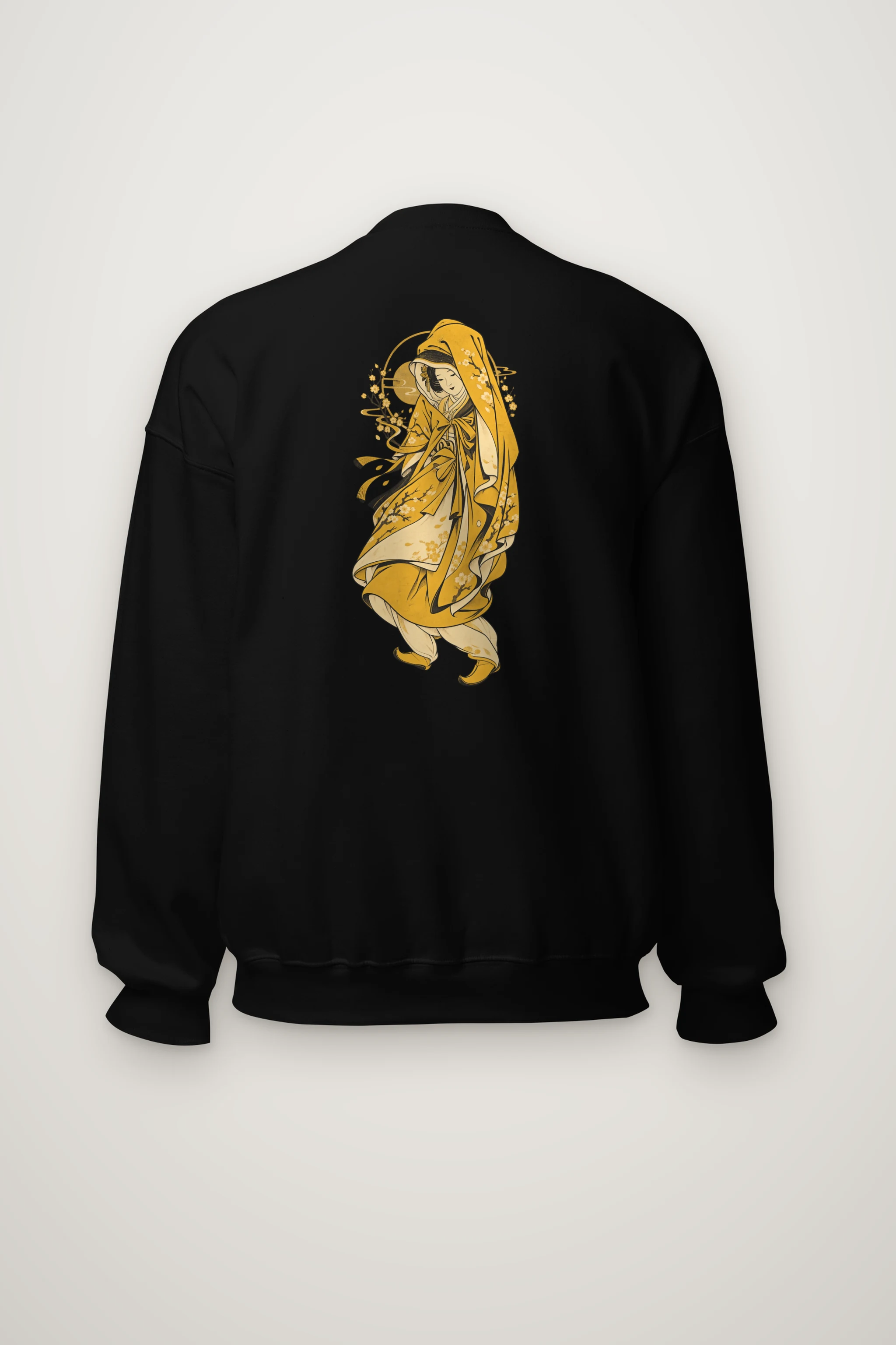 "Serene Floral Muse" Heavy Blend Unisex Crewneck Sweatshirt