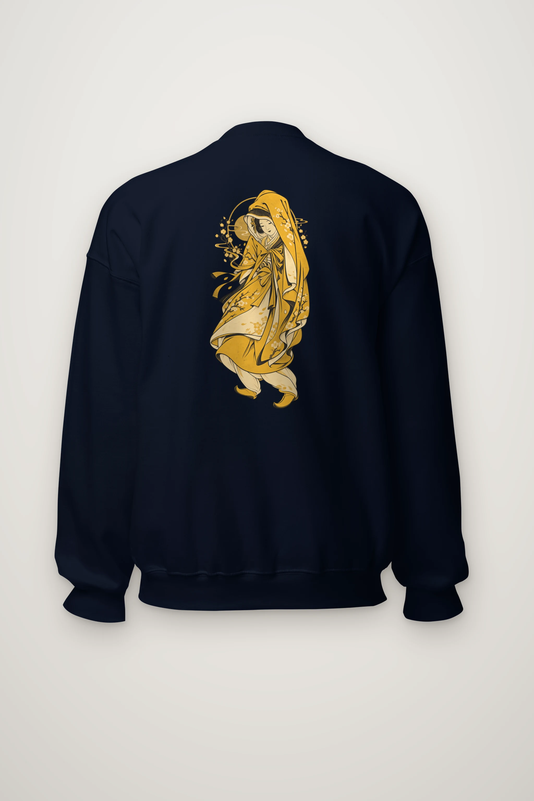 "Serene Floral Muse" Heavy Blend Unisex Crewneck Sweatshirt