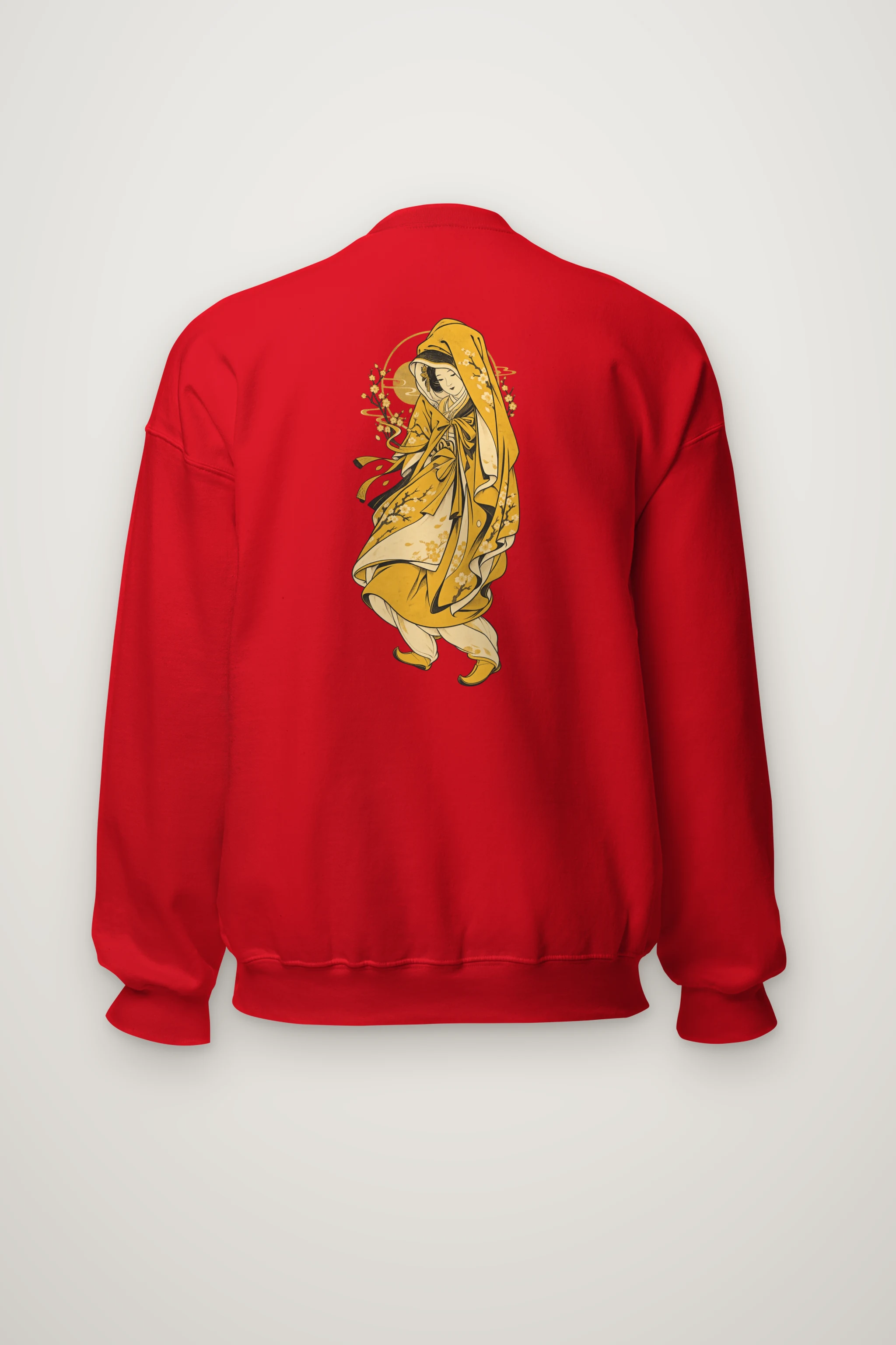 "Serene Floral Muse" Heavy Blend Unisex Crewneck Sweatshirt